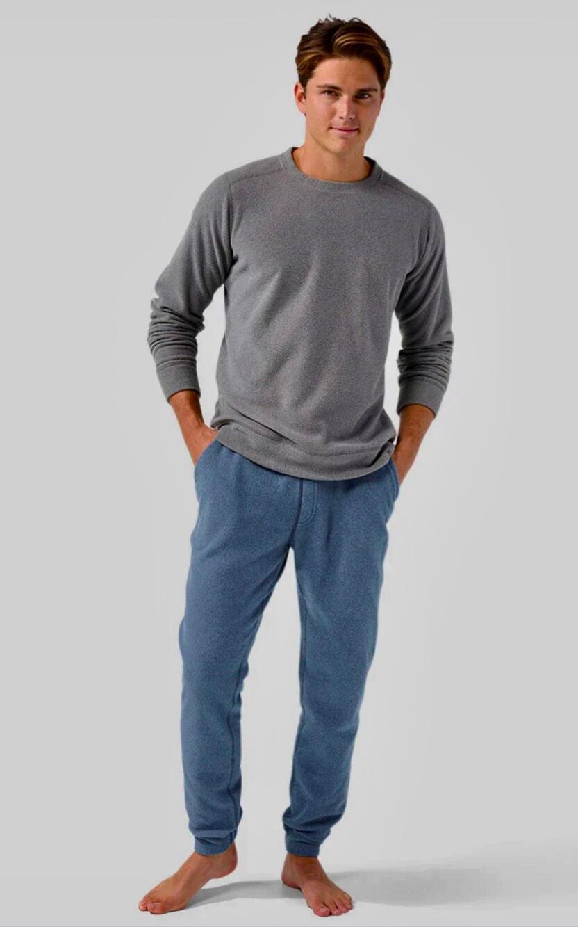 Stio Turpin Fleece Sweatpants. Blue. Size Medium
